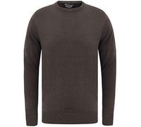 Kensington Eastside Badger Men's Crew Neck Knitted Jumper - Ebony Grey - L