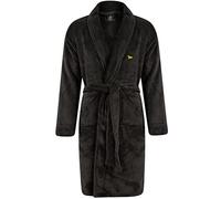 Kensington Eastside Men's Bradley Soft Fleece Dressing Gown with Tie Belt - Dark Grey - L