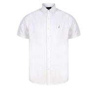 Kensington Eastside Men's Buster Short Sleeve Cotton Twill Shirt Bright White