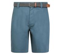 Kensington Eastside Men's Cotton Twill Casual Chino Shorts with Woven Belt China Blue