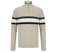 Kensington Eastside Men's 'Geoffrey' Striped Quarter Zip Neck Knit Jumper