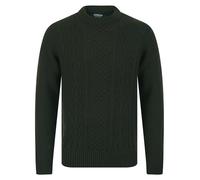 Kensington Eastside Men's 'Goldstein' Wool Blend Chunky Cable Knitted Crew Neck Jumper