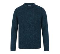 Kensington Eastside Men's 'Goldstein' Wool Blend Chunky Cable Knitted Crew Neck Jumper
