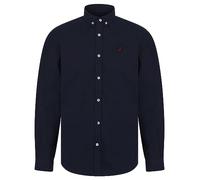 Kensington Eastside Men's Leyburn Cotton Twill Long Sleeve Smart Casual Button Down Collar Shirt