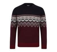 Kensington Eastside Men's Nordic Fair Isle Style Knitted Crew Neck Jumper