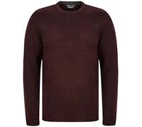 Kensington Eastside Men's Pendleton Crew Neck Jumper in Burgundy/Black Twist - XL