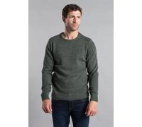 Kensington Eastside Men's Recycled Cotton Blend Crew Neck Twist Jumper in Khaki | Size: Large Kensington Eastside Khaki L