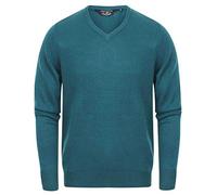 Kensington Eastside Men's Silvo V-Neck Jumper - Kingfisher Blue - M
