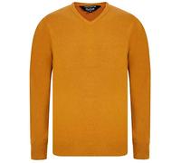 Kensington Eastside Men's Silvo V-Neck Jumper - Mustard - M