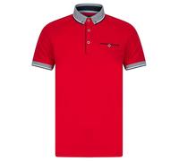 Kensington Eastside Men's 'Wilmot' Stretch Cotton Jersey Button Down Collar Polo Shirt Chinese Red