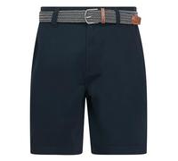 Kensington Eastside Mulligan Cotton Twill Chino Shorts with Woven Belt in Sky Captain Navy M