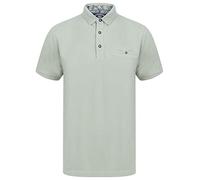 Kensington Eastside Providence 100% Pique Cotton Plain Pastel Polo Shirt - Sea Foam Green - S