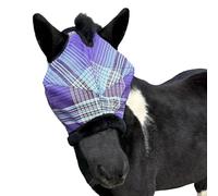 Kensington Equine Miniature Fly Mask w/Fleece Trim & Soft Mesh Ears- Size: B-Large Color: 2017 - Lavender Mint