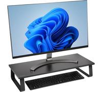 Kensington Extra Wide Computer Monitor Stand Riser, Ergonomic Metal Desktop Mon