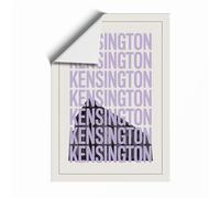 Kensington Grid Typography Unframed Wall Art Print A1 (84.1×59.4cm), Wall Decor for Living Room, Bedroom, Office & Home, Art Gift
