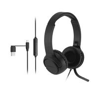 Kensington H950 USB-C®/USB-A On-Ear Headset, Environmental Noise-Cancelling Boom Microphone for Clear Calls, Plug-and-Play Windows/Mac/PC/Mobile, Black, K97469WW