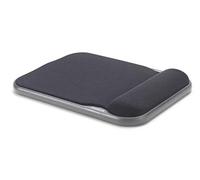 Kensington Height Adjustable Ergonomic Gel Mouse Mat with Wrist Support - Compatible with Laser and Optical Mice - 200 x 280 x 37 mm - Black (57711)