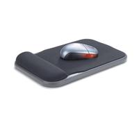 Kensington Height Adjustable Ergonomic Gel Mouse Mat with Wrist Support - Compatible with Laser and Optical Mice - 200 x 280 x 37 mm - Black (57711)