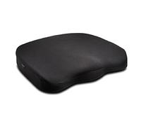 Kensington K55805WW Ergo Memory Foam Seat Cushion, Black - Lower Back Support, Improves Posture, aids siatica, Anti-Slip Backing,410x470x72