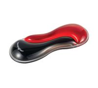 Kensington Slim Duo Gel Mouse and Trackball Wrist Rest, 192 x 72 x 22mm, Ergonomic Support for Wrist Strain and Discomfort, Compatible with Low Profile Mice and Trackballs, Black/Red (K62440WW)