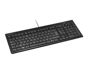 Kensington K72357FR Advance Fit Ultra Flat Wired Keyboard AZERTY Black