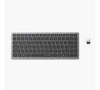 Kensington KB435 Wireless Compact Keyboard, Bluetooth & 2.4GHz Connection, Quiet Scissor-Switch Keys, Programmable, Copilot Hotkey, Compatible with Windows, Black (K75409NA)