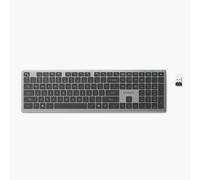 Kensington KB535 EQ Rechargeable Full Size Silent Wireless Keyboard | QWERTY UK Layout, Copilot AI Key, Connect up to 4 devices, Up to 4 months Charge, Easy Plug & Play, K75408UK