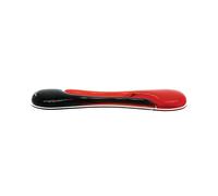 Kensington Keyboard Wrist Rest - Ergonomic duo gel wrist rest, compatible with full length / gaming keyboards for comfort when at computer, laptop, office, PC, home - Red/Black (62398 )
