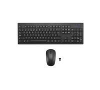 Kensington KM150 EQ Wireless Keyboard and Mouse Combo Set for Windows and MacOS, USB 2.4 GHz Nano Receiver, Full-Size Numpad Keyboard, 1200 DPI Silent Click Mouse (QWERTY UK Layout Black K75562UK)