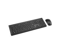 Kensington KM150 EQ Wireless Keyboard and Mouse Set for Windows and MacOS, 2.4GHz Nano USB Receiver, Lifesize Numeric Keyboard, Silent Mouse 1200 DPI QWERTY Layout, Black, K75562IT