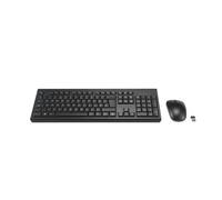 Kensington KM270 EQ Rechargeable Wireless Full Size Keyboard and Ambidextrous Silent Mouse Combo for PC and laptop, 2.4GHz & BT 5.0 wireless, spill-proof design - QWERTY ISO Layout - Black K75560UK
