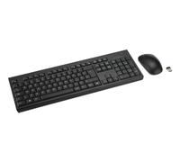 Kensington KM270 EQ Rechargeable Wireless Full Size Keyboard and Ambidextrous Silent Mouse Combo for PC and laptop, 2.4GHz & BT 5.0 wireless, spill-proof design - QWERTY ISO Layout - Black K75560UK