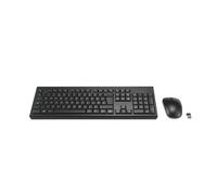 Kensington KM270 EQ Rechargeable Wireless Full Size Keyboard and Ambidextrous Silent Mouse Combo for PC and laptop, 2.4GHz & BT 5.0 wireless, spill-proof design - QWERTY ISO Layout - Black K75560UK
