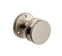 Kensington Knurled Mortice Door Knob - Satin Nickel - Internal - Designer Levers