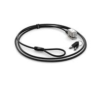 Kensington Laptop Lock - Keyed Cable Lock for Surface Pro with Non-Invasive Locking Technology, Strong Lock Head and Carbon Steel Cable - 1.8 m Length (K62044WW), Silver