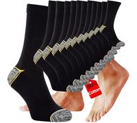 Kensington® Men’s Black Organic Cotton Cew Socks - Lightweight, Cushioned, Breathable Dress Socks for Work & Everyday Wear (12-Pack)