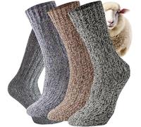 Kensington® Mens Socks - Wool Socks Work Sock for Men 9-12 Heavy Duty (Mens Socks 9-11 Multipack) - Bamboo Thick, For Work Boots, Safety Boots, Hiking & Walking UK 6-11 3 Pack