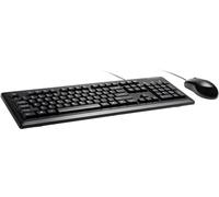 Kensington Mouse-in-a-Box and Keyboard Wired USB Desktop Set (K72436AM), Black
