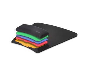 Kensington Mouse Mat with Adjustable Wrist Rest - Ergonomic SmartFit, anti-slip mouse mat with wrist support for comfort when using computer or laptop with laser & optical mice - Black (K55793EU)