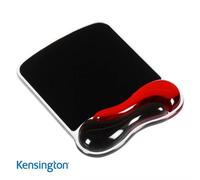 Kensington Duo Gel Mouse Pad with Integrated Wrist Support - Red/Black
