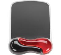 Kensington Duo Gel Mouse Pad with Integrated Wrist Support - Red/Black