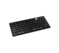 Kensington Wireless Keyboard - Multi Device Dual Wireless Compact Keyboard; Connects via Bluetooth or USB 3.0, QWERTY UK Layout Mini Keyboard, Windows, Mac, iOS & ChromeOS Compatible - Black, New