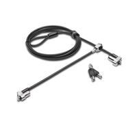 Kensington N17 Keyed Dual Head Laptop Lock for Wedge-Shaped Slots - Master Keyed