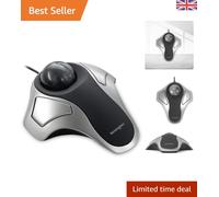 Kensington Orbit Wired Ergonomic TrackBall Mouse for PC & Mac - Optical Silver