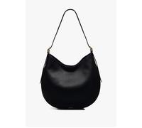 Kensington Place Black Leather Shoulder Bag - Black Leather / One Size