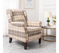 Kensington Premier Recliner Armchair SquareBoxx Beige One Size