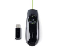 Kensington Expert Wireless Presenter K72426EU Green Laser and Cursor Control Up to 45 m USB-A Receiver Black