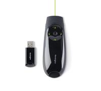 Kensington Expert Wireless Presenter K72426EU Green Laser and Cursor Control Up to 45 m USB-A Receiver Black