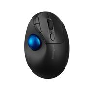 Kensington Pro Fit Ergo TB450 Wireless Trackball Mouse K72194WW 50% Recycled Plastic Scroll Ring For Right-Handed Users Bluetooth/USB-A Nano Receiver Black