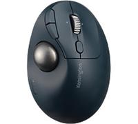 Kensington Pro Fit Ergo TB550 Wireless Trackball Mouse K72196WW 51% Recycled Plastic 4D Scroll Ring For Right-Handed Users Bluetooth/USB-A Nano Receiver Black